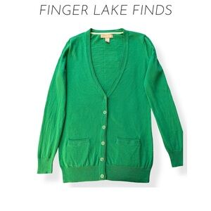 Banana Republic Kelly Green Women's Cardigan, S